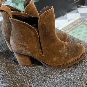 Brown Suede Ankle Boots